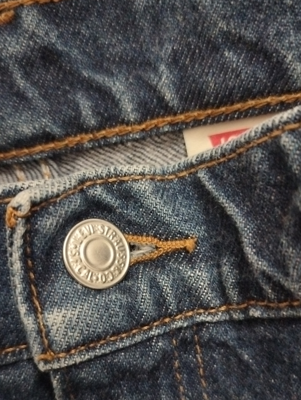 Levi’s 505 Regular Straight Fit Denim Jeans Red Tab Men’s 34x32 Fit (VTG 36x32) - Picture 13 of 17